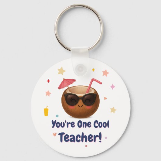 Sie sind ein Cooler Lehrer - Niedlicher Coconut-Ab Schlüsselanhänger (Vorderseite)