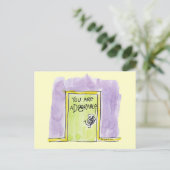 Sie sind ein DOORable-Cartoon Postkarte (Stehend Vorderseite)