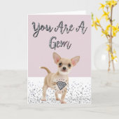 "Sie sind ein Edelstein-" Gruß-Karte Karte (Gelbe Blume)