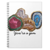 Sie sind ein Edelstein-Notizbuch Notizblock (Vorderseite)