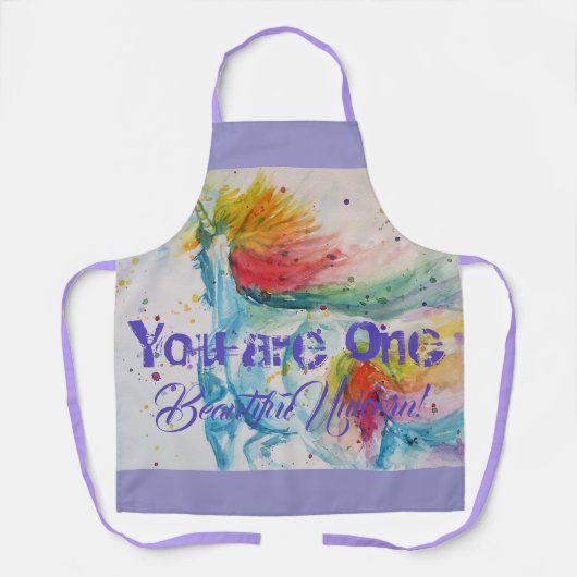 Sie sind ein einzigartiges Einhorn! Damen Mädchen Schürze (Vorderseite)