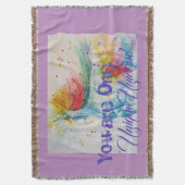 Sie sind ein einzigartiges Einhorn! Rainbow Waterc Decke (Vorderseite Vertikal)