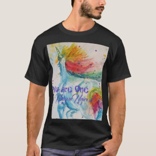 Sie sind ein einzigartiges Einhorn! Rainbow Waterc T-Shirt