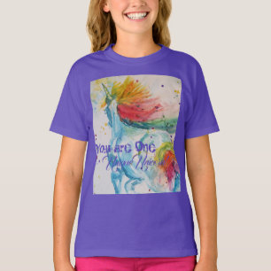 Sie sind ein einzigartiges Einhorn! Rainbow Waterc T-Shirt