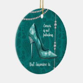 Sie sind ein fabelhaft Aquamarines Ovarialkarzinom Keramik Ornament (Rechts)