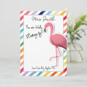 Sie sind ein fantastischer, flamingo Geschenkgutsc Einladung (Stehend Vorderseite)