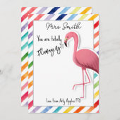 Sie sind ein fantastischer, flamingo Geschenkgutsc Einladung (Vorne/Hinten)