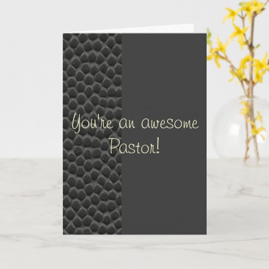 Sie sind ein fantastischer Pastor Karte (Gelbe Blume)