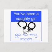 Sie sind ein freches Mädchen gewesen Postkarte (Vorderseite)