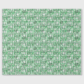 Sie sind ein Gemeines, Mr. Grinch Green Pattern Geschenkpapier (Flach)