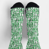 Sie sind ein Gemeines, Mr. Grinch Green Pattern Socken (Oben)