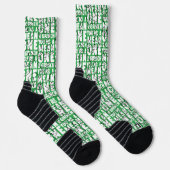 Sie sind ein Gemeines, Mr. Grinch Green Pattern Socken (Rechts)