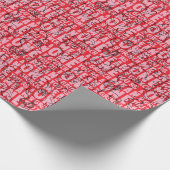 Sie sind ein Gemeines Mr. Grinch Red Pattern Geschenkpapier (Ecke)