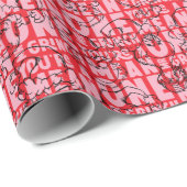 Sie sind ein Gemeines Mr. Grinch Red Pattern Geschenkpapier (Rolleneckpunkt)