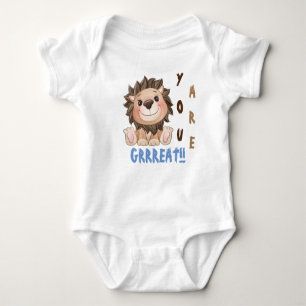 Sie sind ein großer Niedlicher Lion Baby Bodysuit Baby Strampler