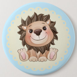 Sie sind ein großer Niedlicher Lion Baby Boy Button