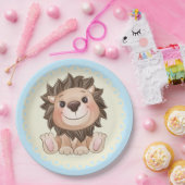 Sie sind ein großer Niedlicher Lion Baby Boy Pappteller (Party)