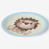 Sie sind ein großer Niedlicher Lion Baby Boy Pappteller (Schrägansicht)