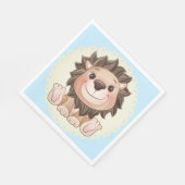 Sie sind ein großer Niedlicher Lion Baby Boy Serviette (Ecke)