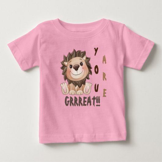 Sie sind ein großer Niedlicher Lion Baby T - Shirt (Vorderseite)