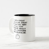 SIE SIND EIN GROSSER SCHÄDLINGSVATER, EIN GROSSER  ZWEIFARBIGE TASSE (Vorderseite Links)