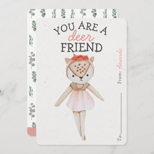 Sie sind ein Hirschfreund Valentinstag-Klassenzimm (Vorne/Hinten)