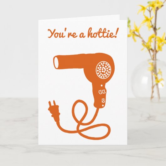 Sie sind ein Hottie-angepasste Nachricht orange Ha Karte (Gelbe Blume)