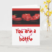 Sie sind ein hottie karte (Gelbe Blume)