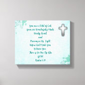 Sie sind ein Kind Gottes Stretchelkanvas Print Leinwanddruck (Vorderseite)