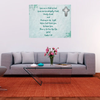 Sie sind ein Kind Gottes Stretchelkanvas Print Leinwanddruck