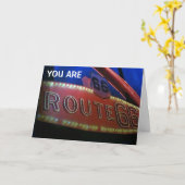 SIE SIND EIN KLASSIC-JUST WIE RT. 66! GLÜCK KARTE (Gelbe Blume)