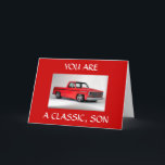 **SIE SIND EIN KLASSIER SON*** GLÜCKLICH BIRTHTAG KARTE<br><div class="desc">Wenn Sie einen CLASSIC SON in IHREM LEBEN haben,  schicken Sie ihm diese fantastische Geburtstagskarte heute und lasse ihm zu wissen,  wie viel Sie ihn Liebe!  VIELEN DANK,  dass Sie bei einem meiner acht Läden angehalten haben!</div>