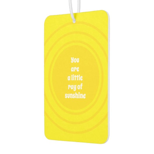 Sie sind ein kleiner Ray of Sunshine-Gelb-Brauch Autolufterfrischer (Links)