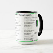 Sie sind ein Krieger, Lyme Disease Awareness Tasse (VorderseiteRechts)