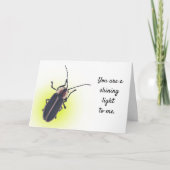 Sie sind ein leuchtendes Licht für mich, ein Blitz Karte (Vorderseite)