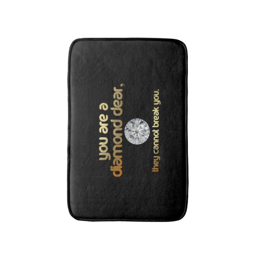 Sie sind ein lieber Diamant… Bad Matt Badematte (Vorderseite Vertikal)