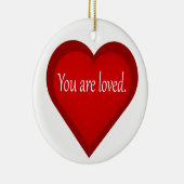 Sie sind ein liebes Herz Affirmative Ornament (Rechts)