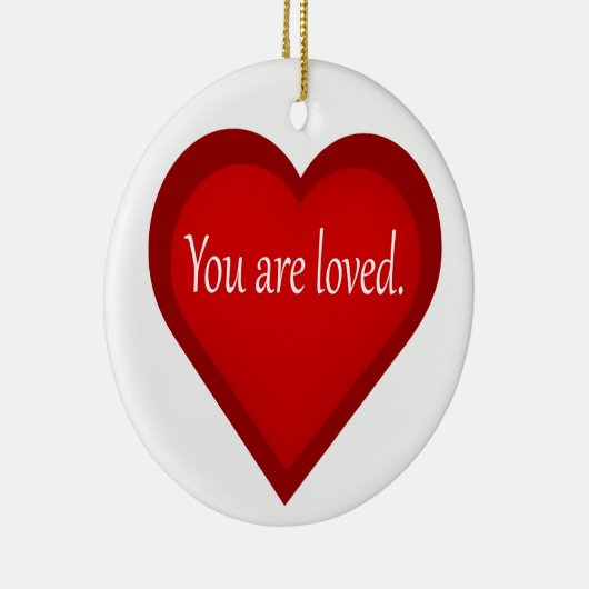 Sie sind ein liebes Herz Affirmative Ornament (Rechts)