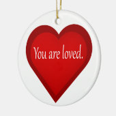 Sie sind ein liebes Herz Affirmative Ornament (Links)