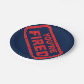 Sie sind ein Party des verbrannten Amtsenthebens Pappteller (Schrägansicht)