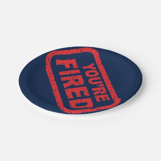 Sie sind ein Party des verbrannten Amtsenthebens Pappteller (Schrägansicht)