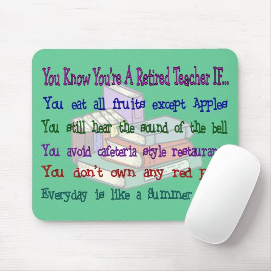 Sie sind ein pensionierter LEHRER WENN… Mousepad (Mit Mouse)