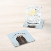 Sie sind ein Phantastischer Funny Puff mit Niedlic Rechteckiger Pappuntersetzer (Vor Ort)