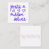 Sie sind ein Problem-Soldat-Valentin Mitteilungskarte (Vorne/Hinten)