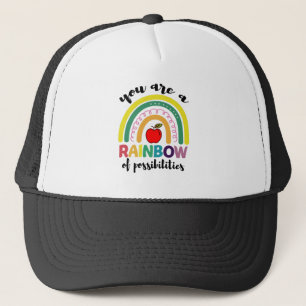 Sie sind ein Regenbogen der Möglichkeiten Lehrer Truckerkappe