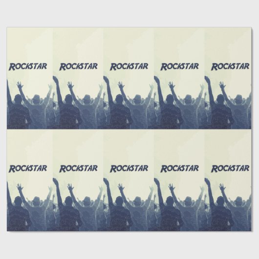 Sie sind ein Rockstar! Geschenkpapier (Flach)