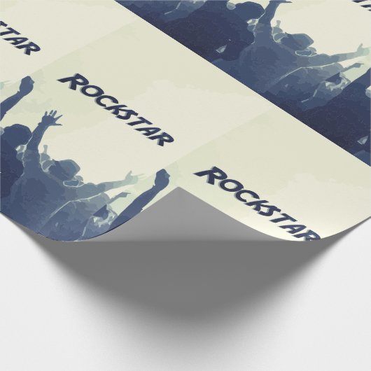 Sie sind ein Rockstar! Geschenkpapier (Ecke)