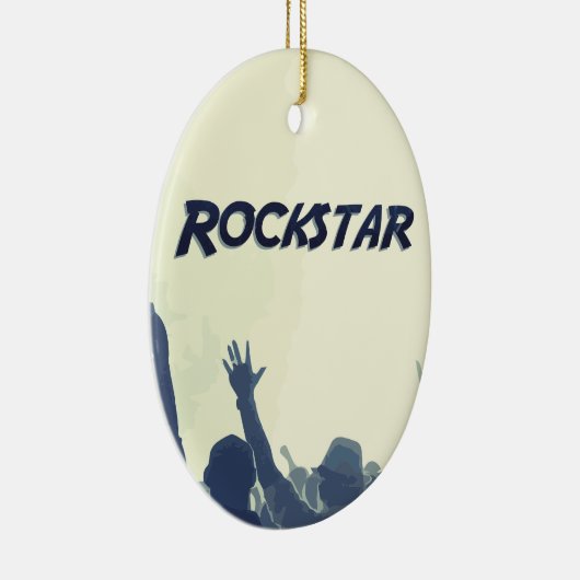 Sie sind ein Rockstar! Keramik Ornament (Rechts)