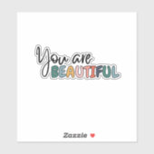 Sie sind ein schöner Aufkleber (Blatt)