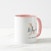 Sie sind ein schönes Chic Monogramm Tasse (VorderseiteRechts)